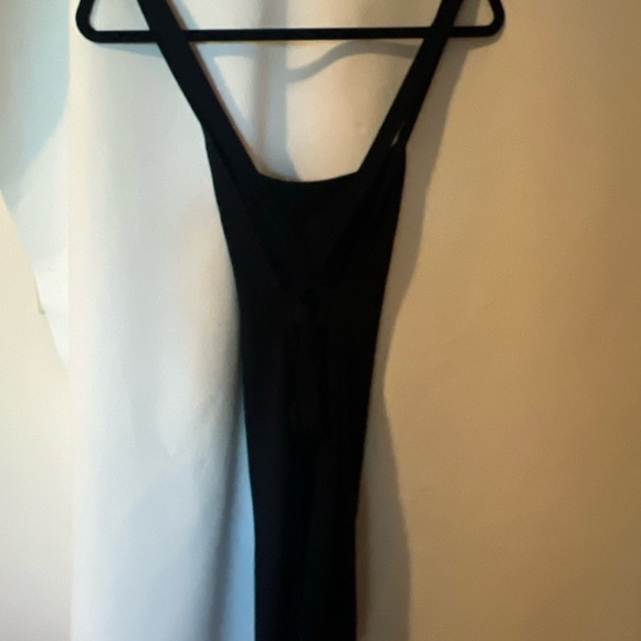 Robin Piccone Sexy Black Spandex Nylon Dress, Strappy Back  M - Picture 3 of 9